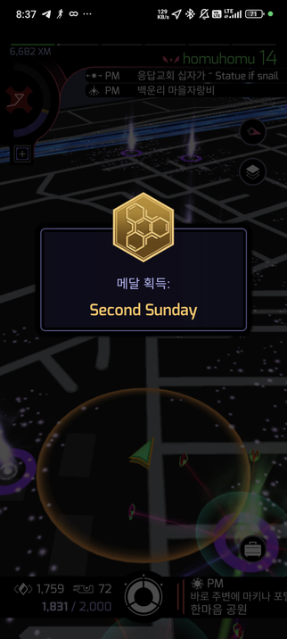 Ingress second sunday gold medal