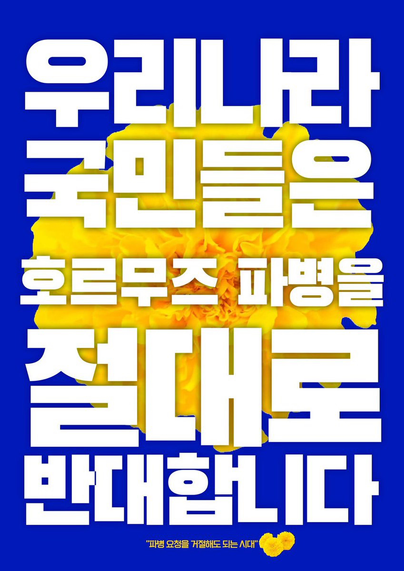 우리나라 국민들은 호르무즈 파병을 절대로 반대합니다

"파병 요청을 거절해도 되는 시대"